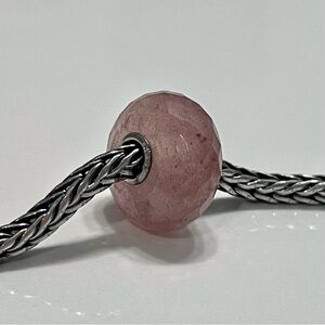 Authentic Trollbeads Strawberry Quartz Bead 20025